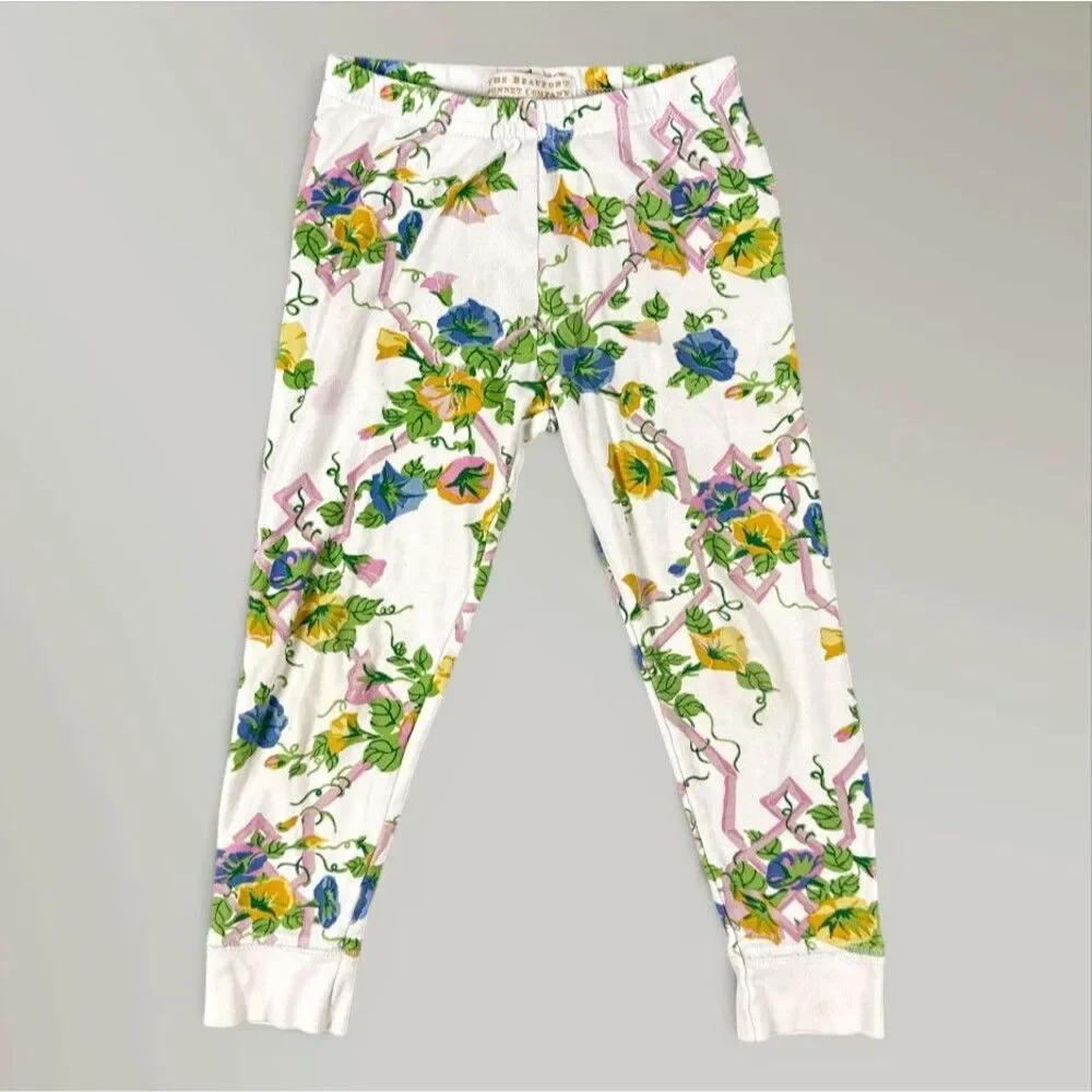 The Beaufort Bonnet Company Floral Pajama Set Pima Cotton PJ Soft Size 4T